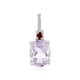 Rose de France Amethyst Silver Pendant