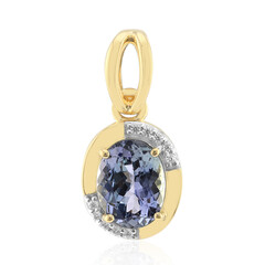 9K Unheated Tanzanite Gold Pendant