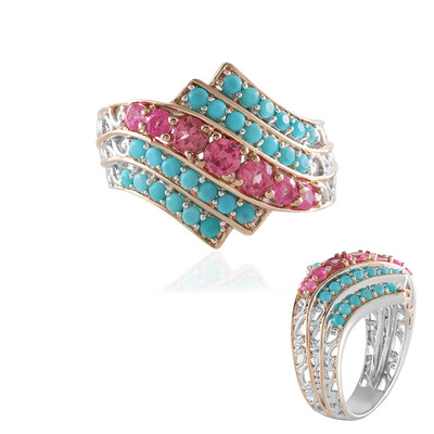 Pink Spinel Silver Ring (Gems en Vogue)