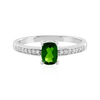 Russian Diopside Silver Ring