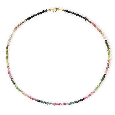 Fancy Tourmaline Silver Necklace