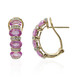 14K Pink Sapphire Gold Earrings (CIRARI)