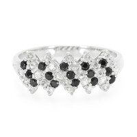 White Sapphire Silver Ring