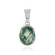 Moss Agate Silver Pendant