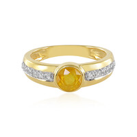 Madagascar Yellow Sapphire Silver Ring