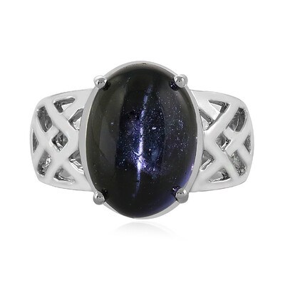 Indian star diopside Silver Ring