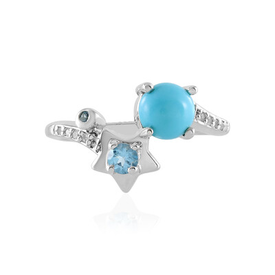 Sleeping Beauty Turquoise Silver Ring