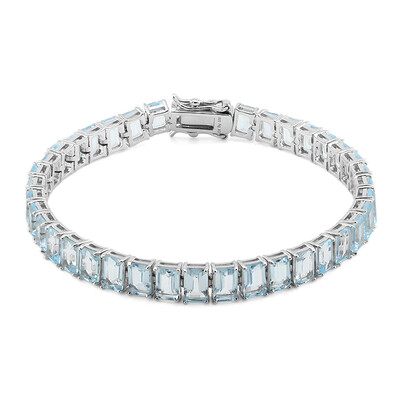 Sky Blue Topaz Silver Bracelet