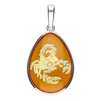 Baltic Amber Silver Pendant