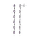 Bolivian Amethyst Silver Earrings