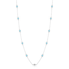 Sleeping Beauty Turquoise Silver Necklace (Faszination Türkis)