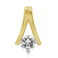 9K SI1 (G) Diamond Gold Pendant