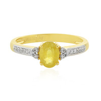 Madagascar Yellow Sapphire Silver Ring