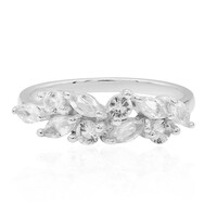 White Topaz Silver Ring