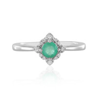 Colombian Emerald Silver Ring