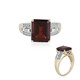 9K Mozambique Garnet Gold Ring