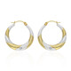 9K PK (H) Diamond Gold Earrings