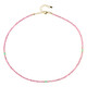 Pink Tourmaline Silver Necklace