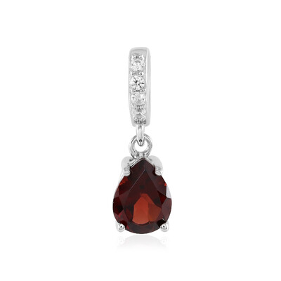 Mozambique Garnet Silver Pendant