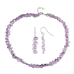 Rose de France Amethyst Silver Set