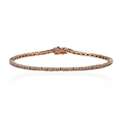 9K SI1 Argyle Rose De France Diamond Gold Bracelet