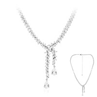 White Topaz Silver Necklace