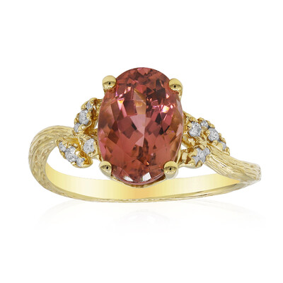 14K Congo Neon Tourmaline Gold Ring (Smithsonian)