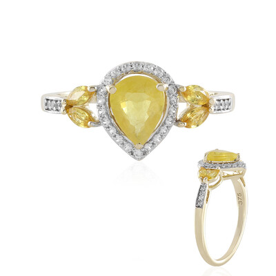 9K Yellow Sapphire Gold Ring