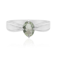 Green Tourmaline Silver Ring