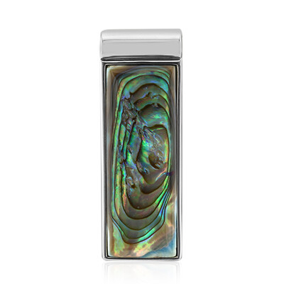 Abalone Shell Silver Pendant (MONOSONO COLLECTION)