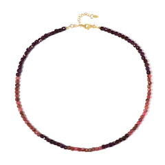 Mozambique Garnet Silver Necklace