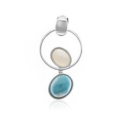 Larimar Silver Pendant