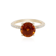 9K Hessonite Garnet Gold Ring