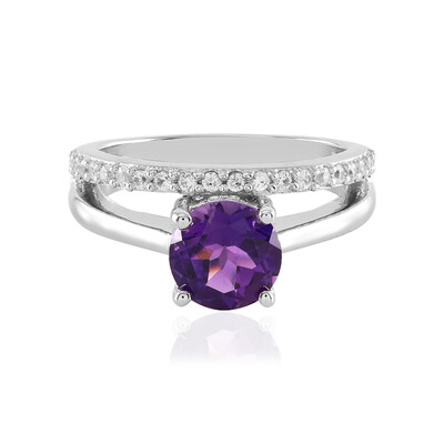 Siberian Amethyst Silver Ring