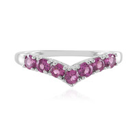 Rhodolite Silver Ring