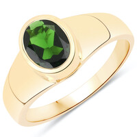 14K Russian Diopside Gold Ring