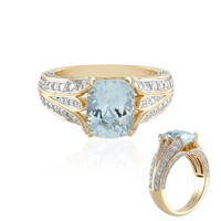 14K AAA Brazilian Aquamarine Gold Ring (SUHANA)