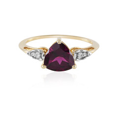 9K Magenta Garnet Gold Ring