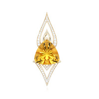 14K Citrine Gold Pendant (de Melo)