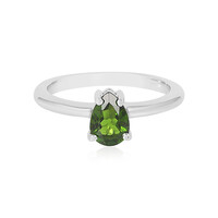 Russian Diopside Silver Ring