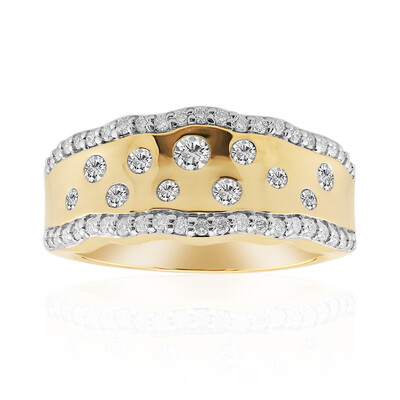 9K SI1 (G) Diamond Gold Ring (Annette)