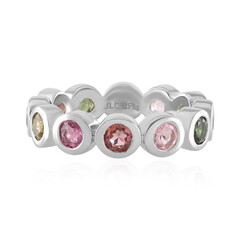 Fancy Tourmaline Silver Ring