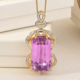 18K Patroke Kunzite Gold Pendant (AMAYANI)