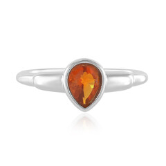 Mexican Fire Opal Silver Ring