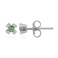 Madagascan Demantoid Silver Earrings (John Ferry)