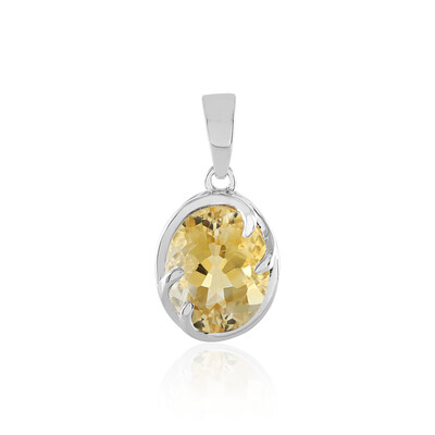 Citrine Silver Pendant