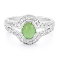 Imperial Chrysoprase Silver Ring