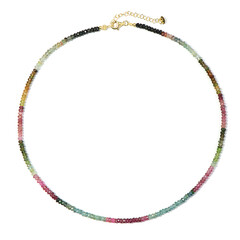 Fancy Tourmaline Silver Necklace