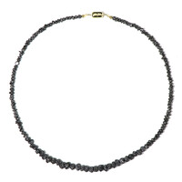 Black Diamond Silver Necklace