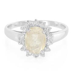 Rutile Quartz Silver Ring